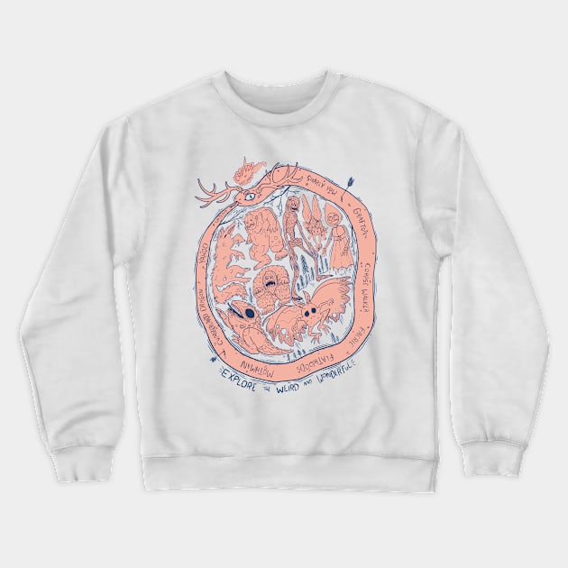 West Virginia Cryptids : Explore the Weird and Wonderful T-Shirt T-Shirt Crewneck Sweatshirt by Ballyraven